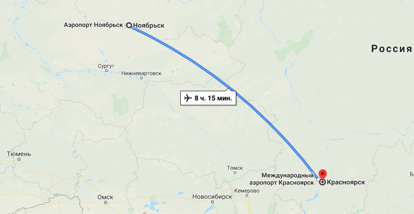 ноябрьск новосибирск самолет цена билета